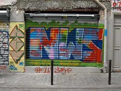 photo graffiti Paris 20eme arrondissement